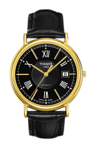 Tissot Carson Automatic 40 Yellow Gold / Black / Strap